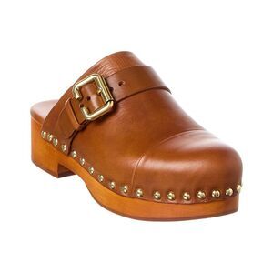 Chloé Jeannette Leather Clog, Brown